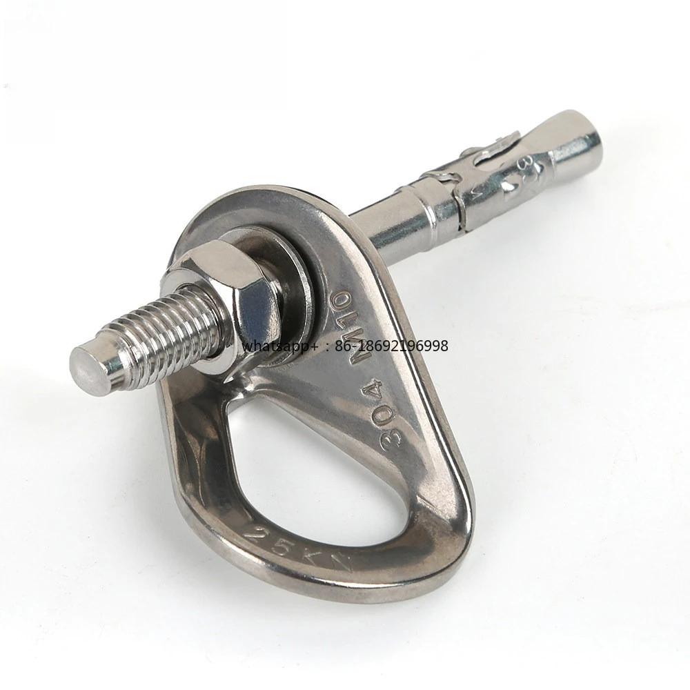 M10 Rock Nail Hanging Piece Fixed Stainless Steel Expansion Nail Outdoor Climbing Equipment Climbing Protection Anchor Point