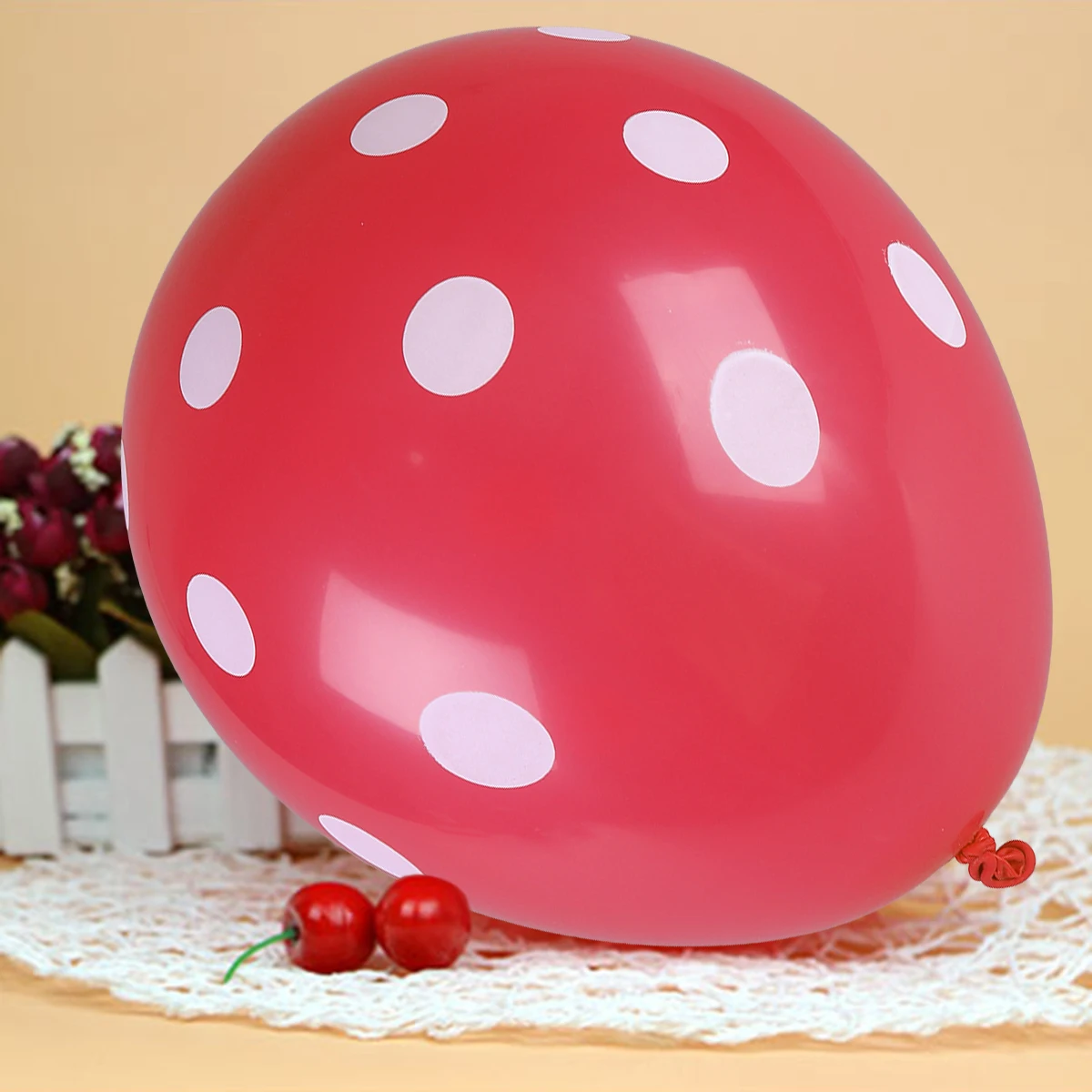 

50Pcs Dot Latex Balloons 12 Inch Premium Wedding Birthday Party Decoration Red Black Fun Supplies Party Balloons
