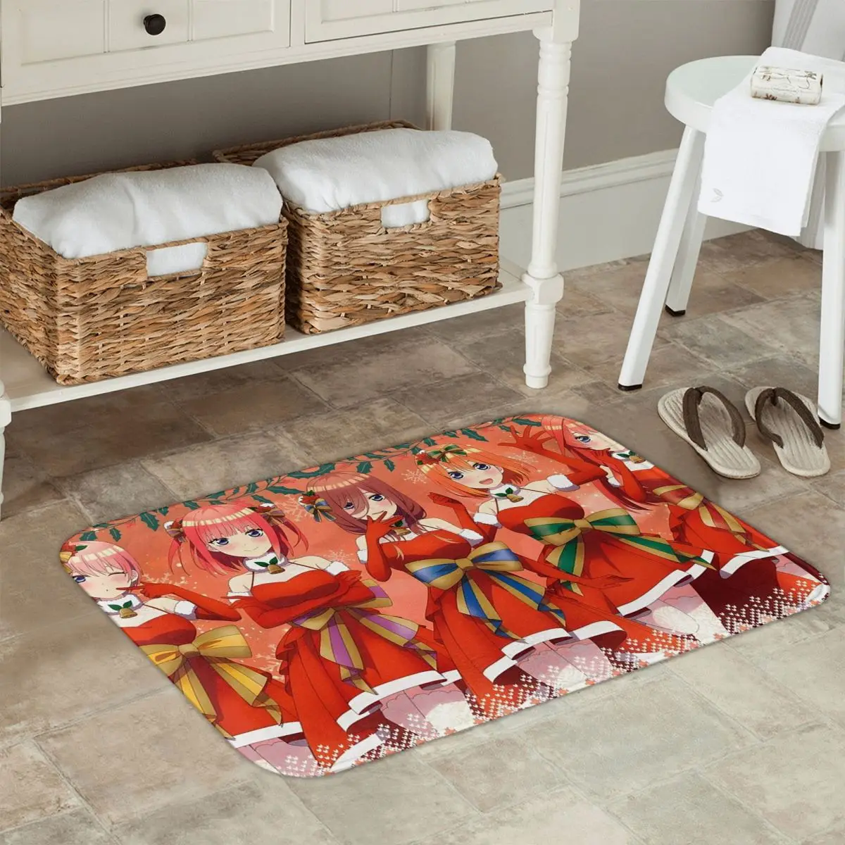 Anime The Q-quintessential Q-quintuplets Doormat Kitchen Entrance Home Floor Mat Non-slip Carpet Rug for Bedroom Footpad Mats