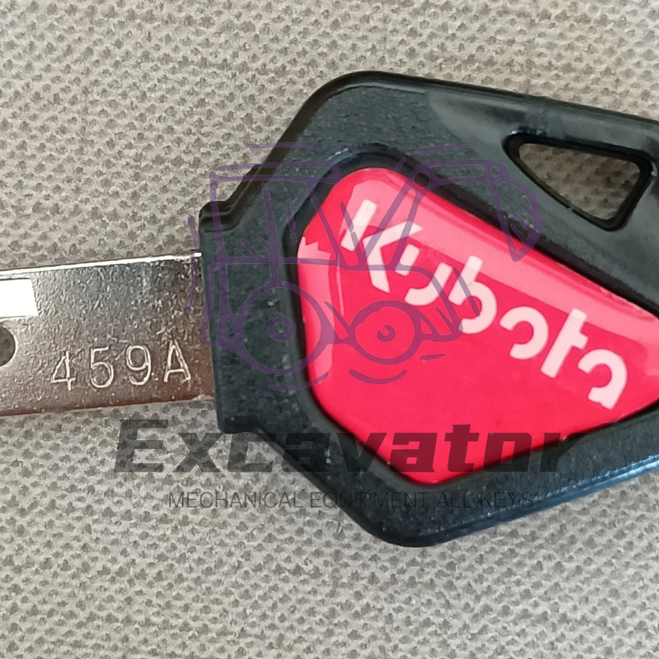 Ignition Key for Kubota 459A Red Black Blue Excavator Digger Tractor Skid Steer Loader