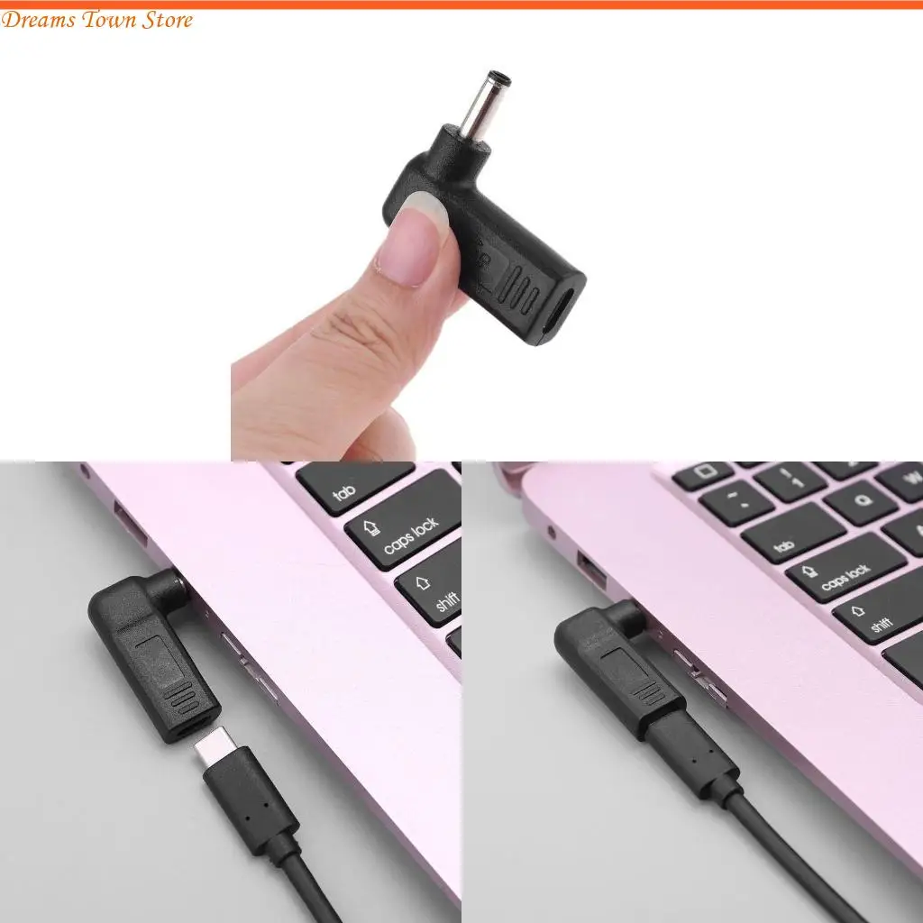 

HX6A 90 градусов типа C Женская до 4,5x3,0 мм мужской разъем подключаемого разъема ноутбука для XPS12 13 9360 9350 Ноутбук