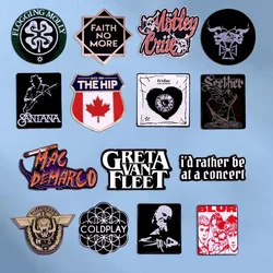 2024 New Rock Band Enamel Pin Music Album Punk Badge Brooch Fan Collection Jewelry Gift Clothing Bag Accessories