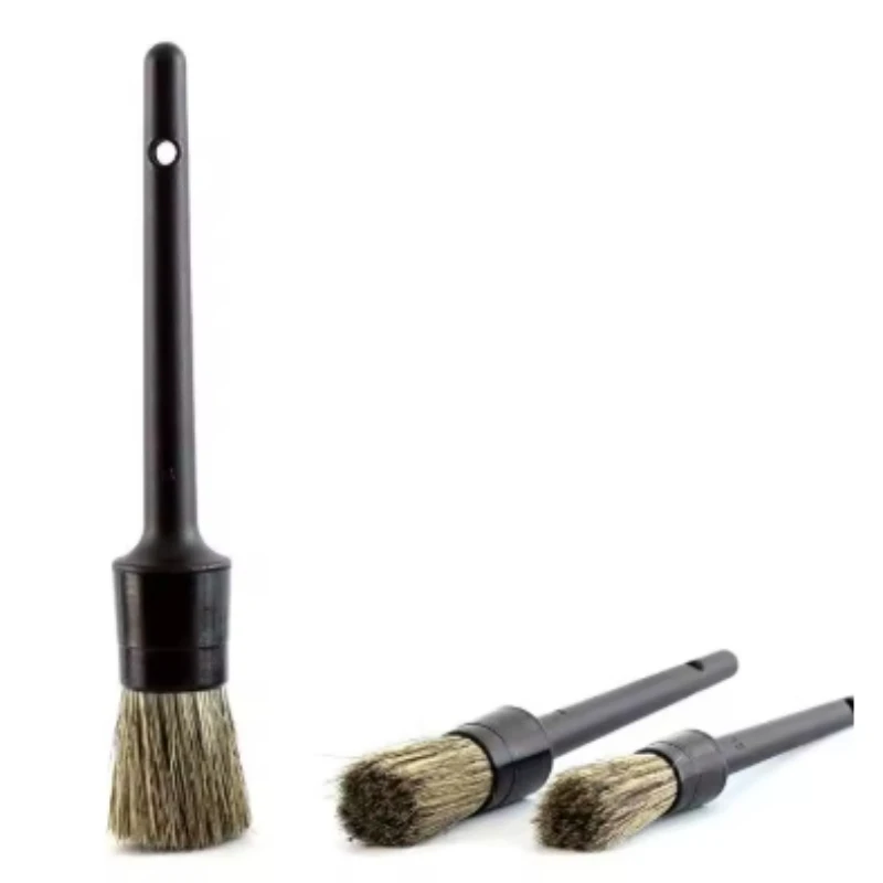 3PCS Soft Bristle Car Detailing Brush Set Auto Tire Wheel Wash Cleaning Kit Exterior Accessories