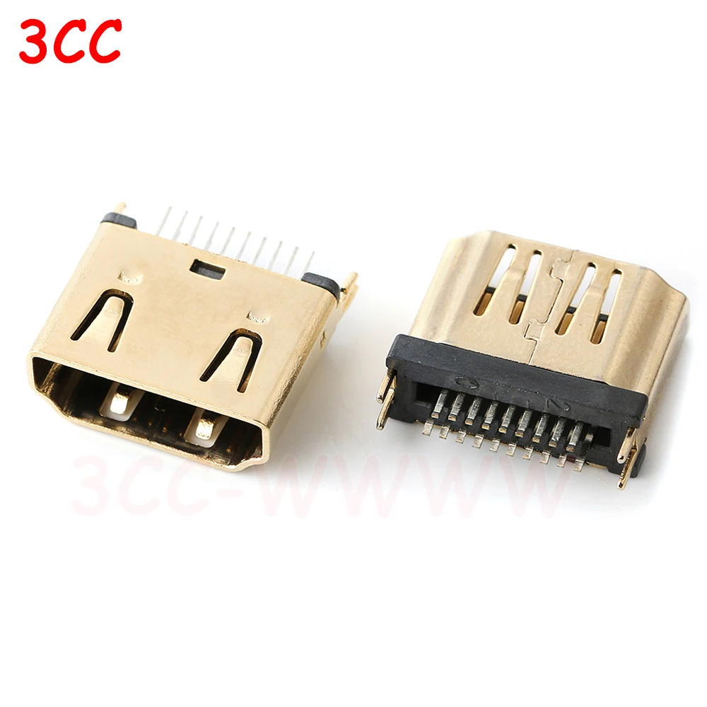 5 stücke HDMI HD Interface Connector SMD 19 Pin 19 P 20P Vertikale HDMI Männlich Weiblich Steckdose Oberfläche hügel PCB Receptacle Reparatur