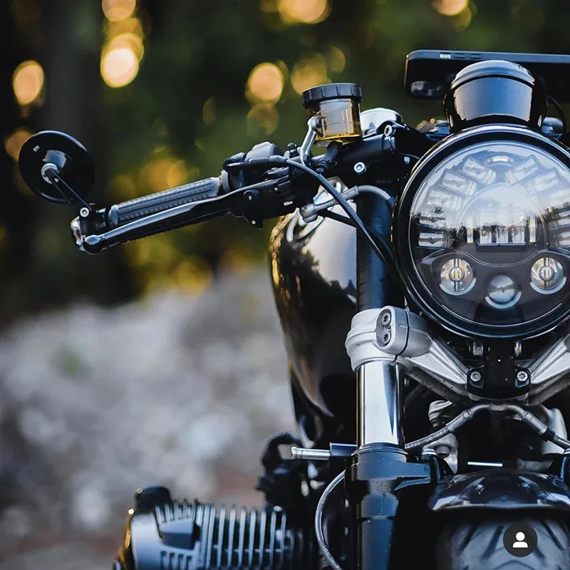 

13mm-19mm Universal Handlebar Motorcycle Side Mirror Cafe Race Scrambler Bobber Tracker Chopper Vintage Modification Accessories