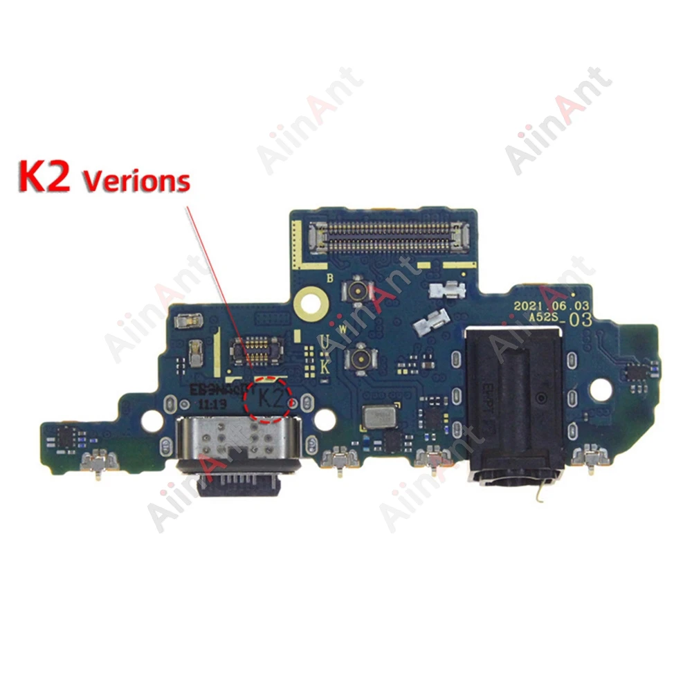 Dock USB Charger Board Connector Port Flex Cable For Samsung Galaxy A50 A51 A52 A52s A53 A54 A55 A56 A50S A505F A505U US EU image 3