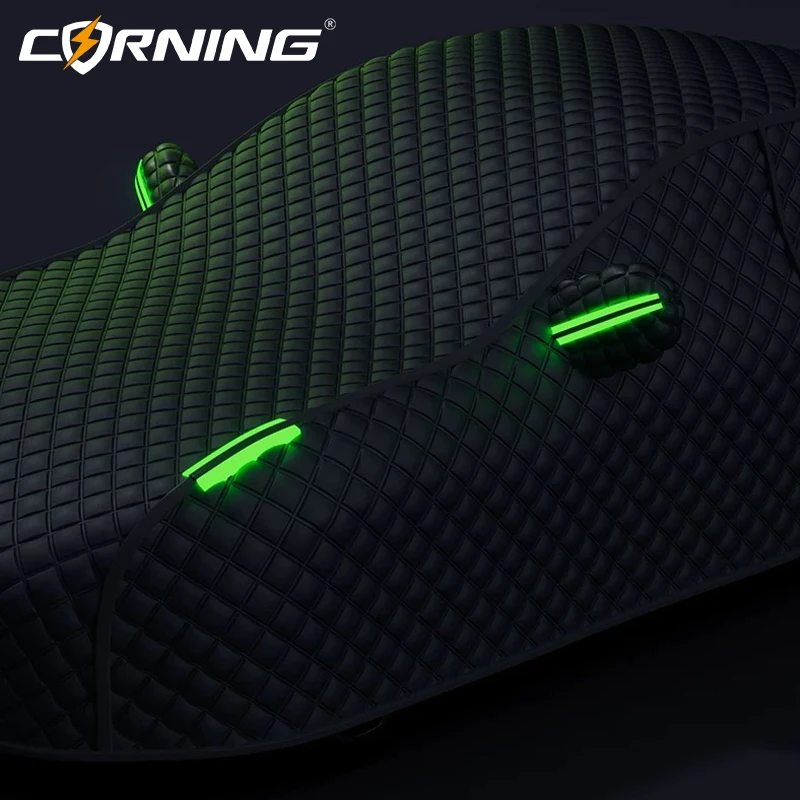 غطاء ثلج للسيارة أغطية سيارات شتوية حماية خارجية كاملة خارجية مضادة للصقيع واقي شمسي عالمي لسيارة هاتشباك سيدان #4