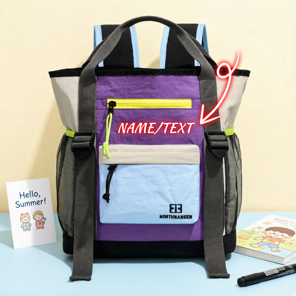 

Customized Logo Backpack for Female High School Students and College Students, Versatile Backpack, Exclusive DIY