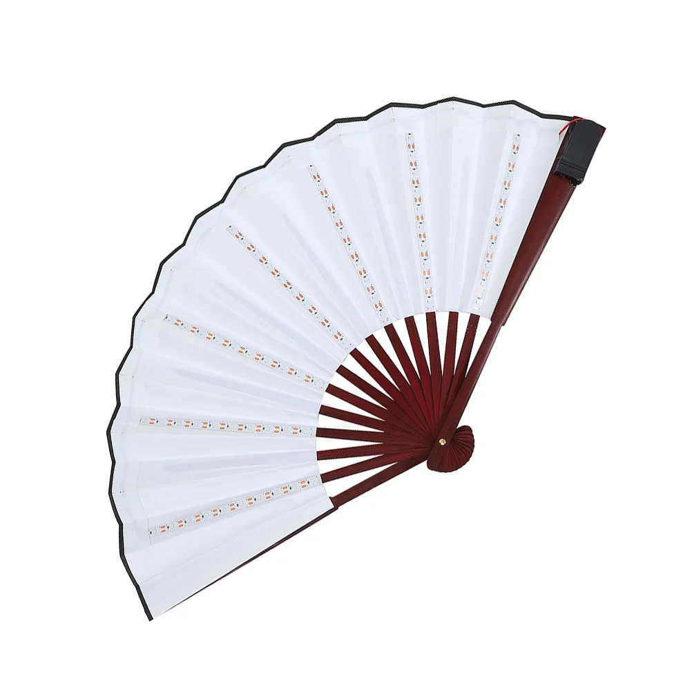 

Luminous Fan Led Rave Dance Hand Held Folding Foldable with Light Handheld Lace
