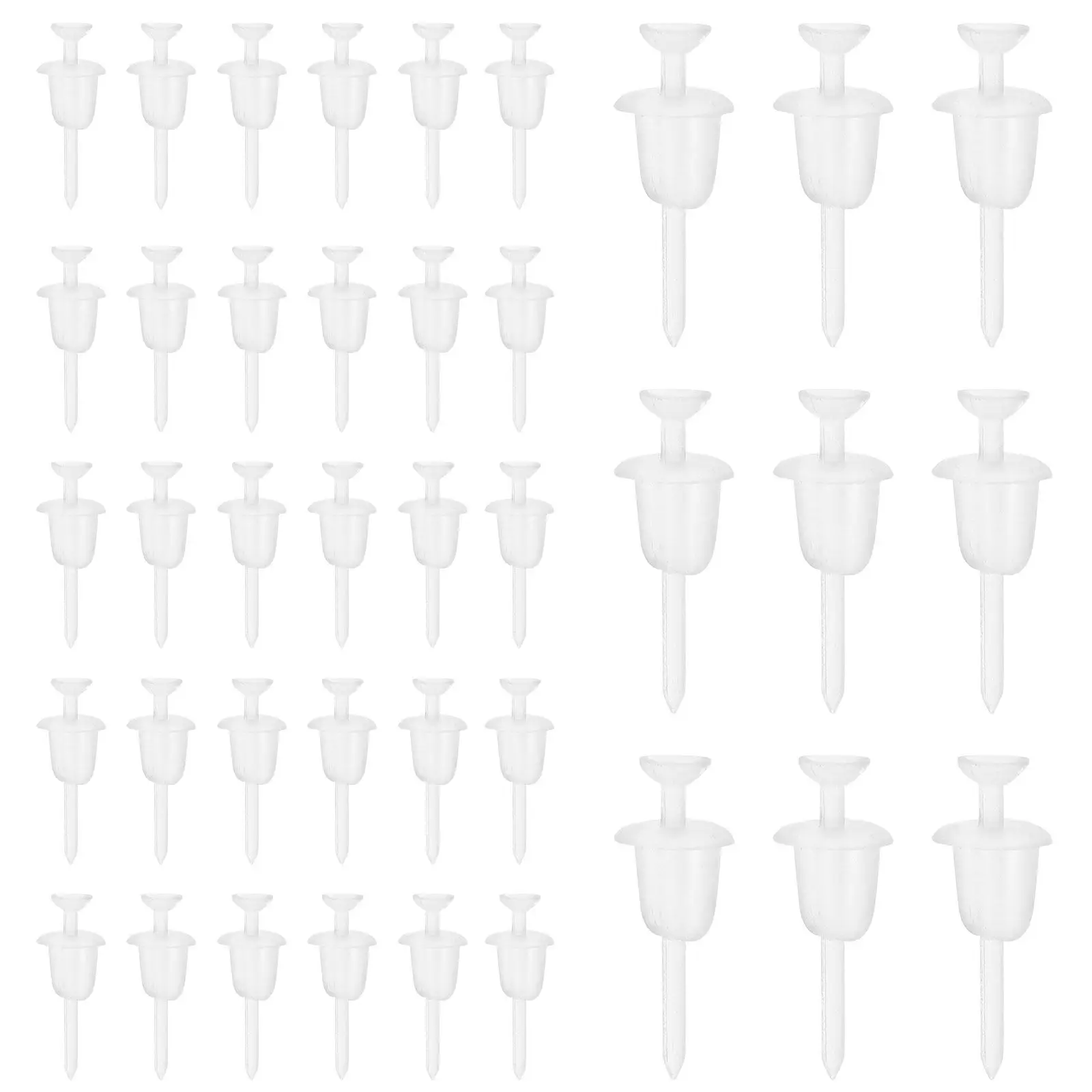 

300 пар прозрачных заглушек для серег-гвоздиков: мягкие, прозрачные, надежные фиксаторы для ушей, для спорта и повседневной носки, пластиковые заглушки с замком