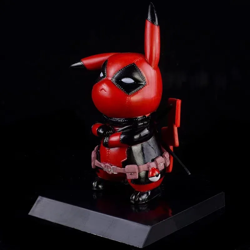 Pokemon Pikachu as X-Men Deadpool Cute Doll Toy Set Birthday Party Gift baby shower