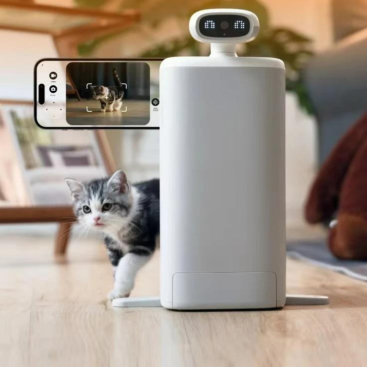 New O Sitter Smart Pet Feeder HHOLOVE Pet Video Feeding With AI Camera 360° View for Remote Cat Care
