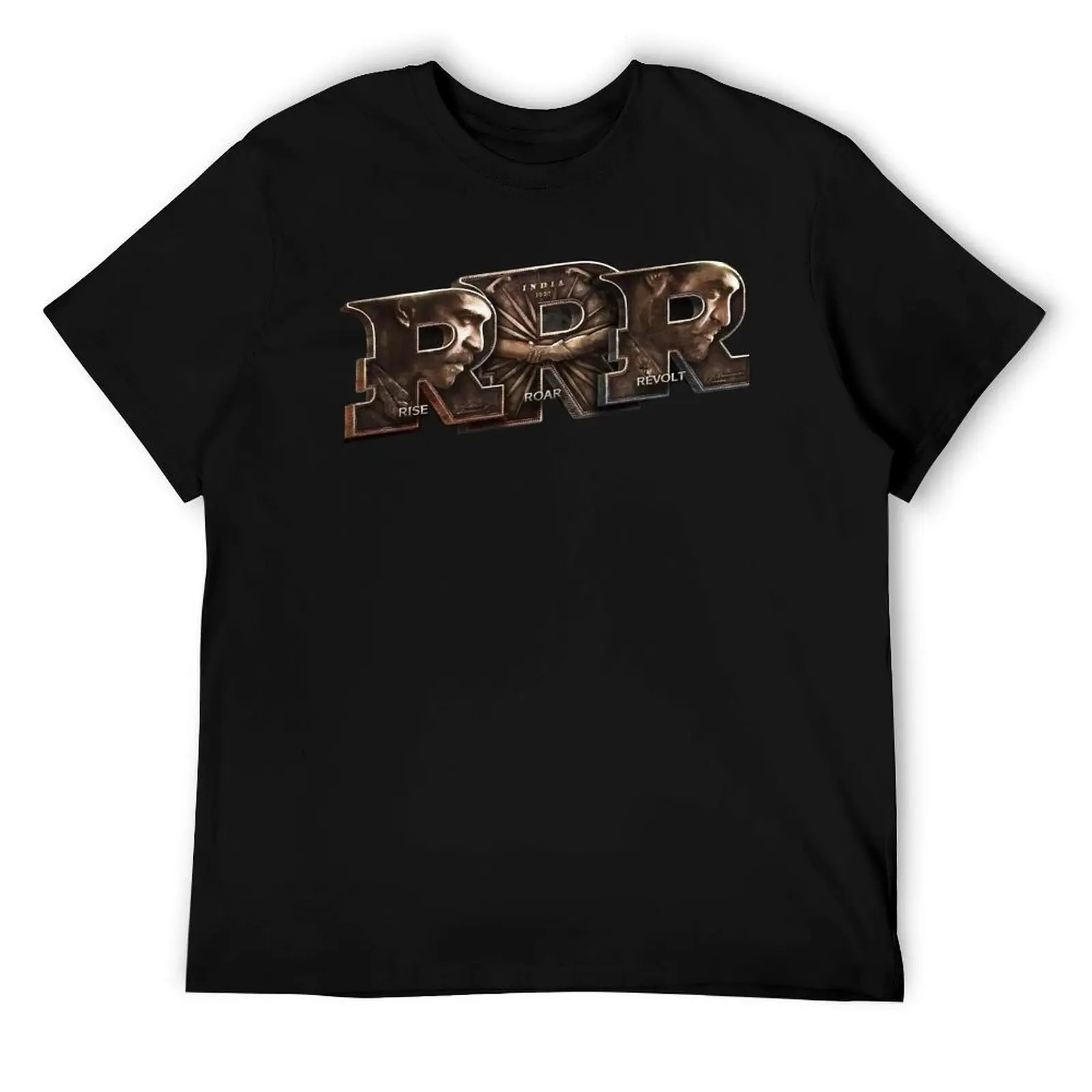 

Футболка с наклейками RRR, мужские футболки, хлопковые футболки для мужчин, облегающая футболка