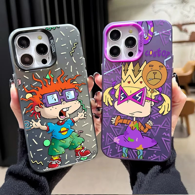 حافظة لهاتف آيفون 17 16 15 14 13 12 11 Pro Max X XR 16E 16 Plus 17 غطاء مضاد للصدمات