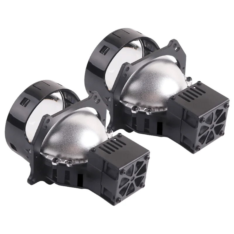 China Bi Led Lens Supplier Sanvi Auto Light 74w A6L Bi Led Laser Project Lens Headlight 3.0 Retrofit Kit