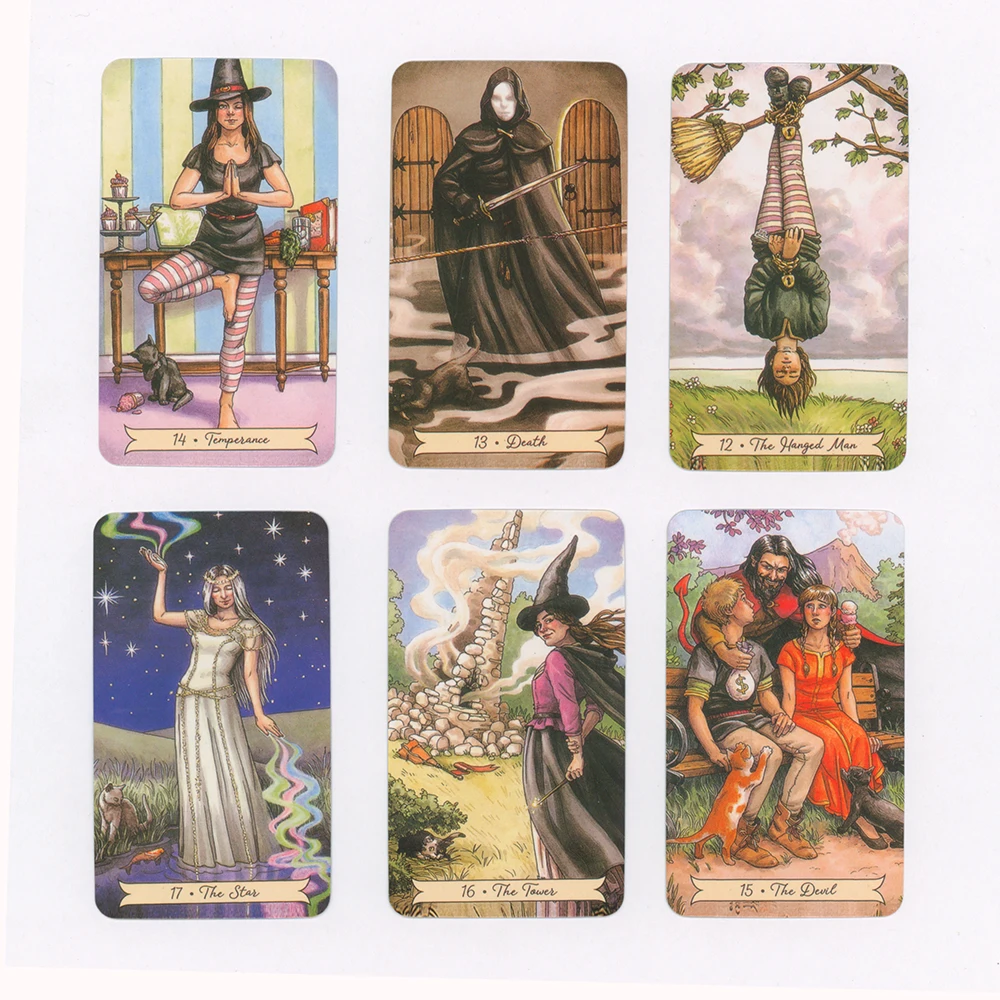 NEW TAROT Everyday Witch Tarot Cards  PDF Guidebook  Fate Game Affectional  Oracle Deck Tarot Cards for Beginners board game