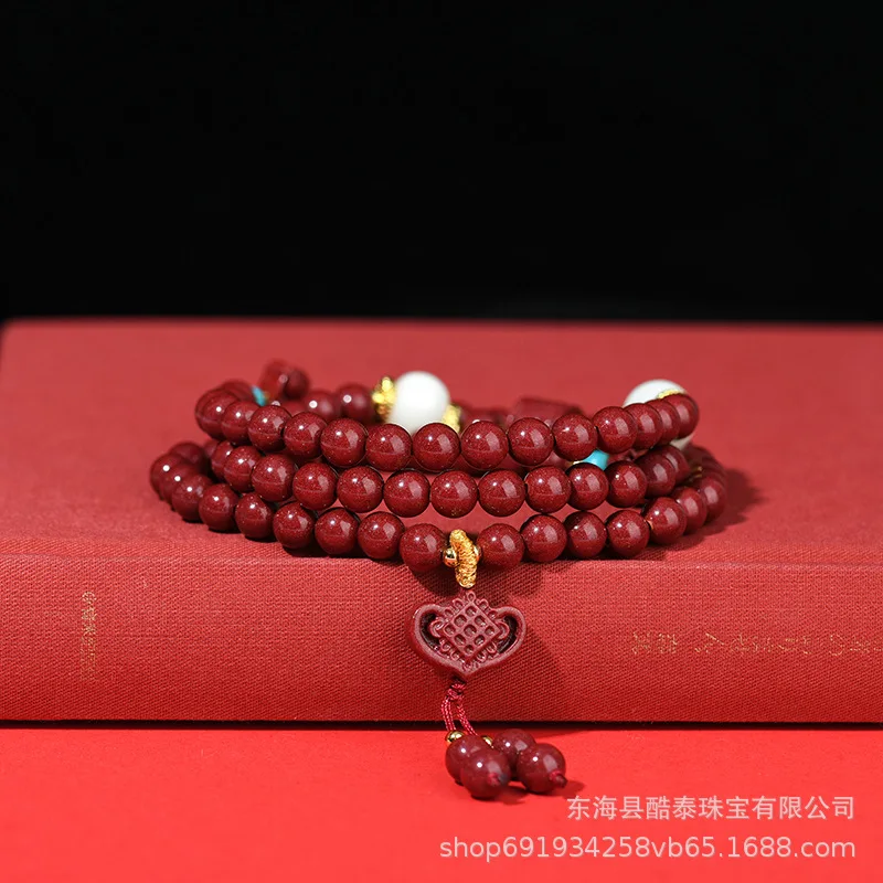 Natural Ore Knot -Circle Bracelet High Content Purple Gold Sand Men and Women Style Duobao Multi-Circl