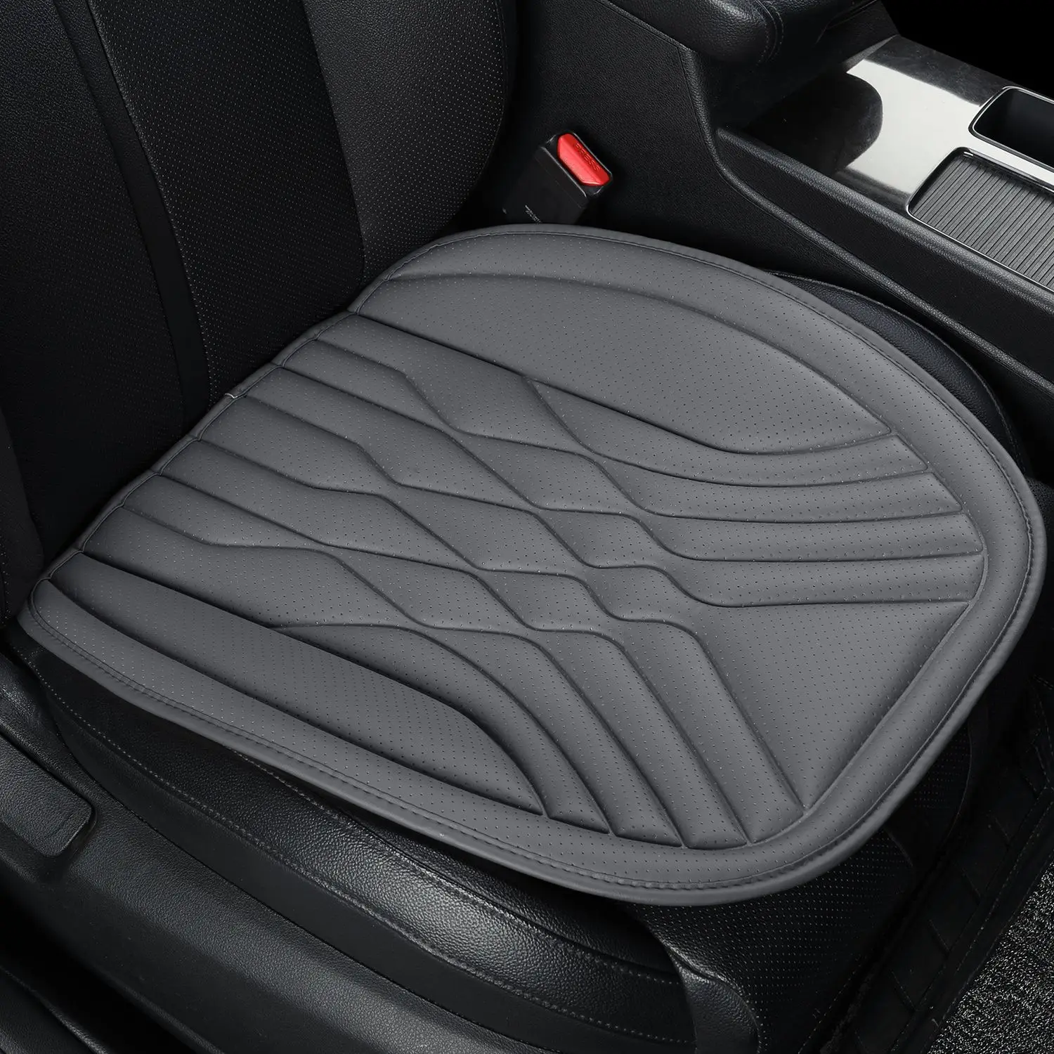 New Car Seat Cushion Four Seasons Universal Half Pack Leather Press Square Cushion Backrest Single Seat Anti slip and Wear resis