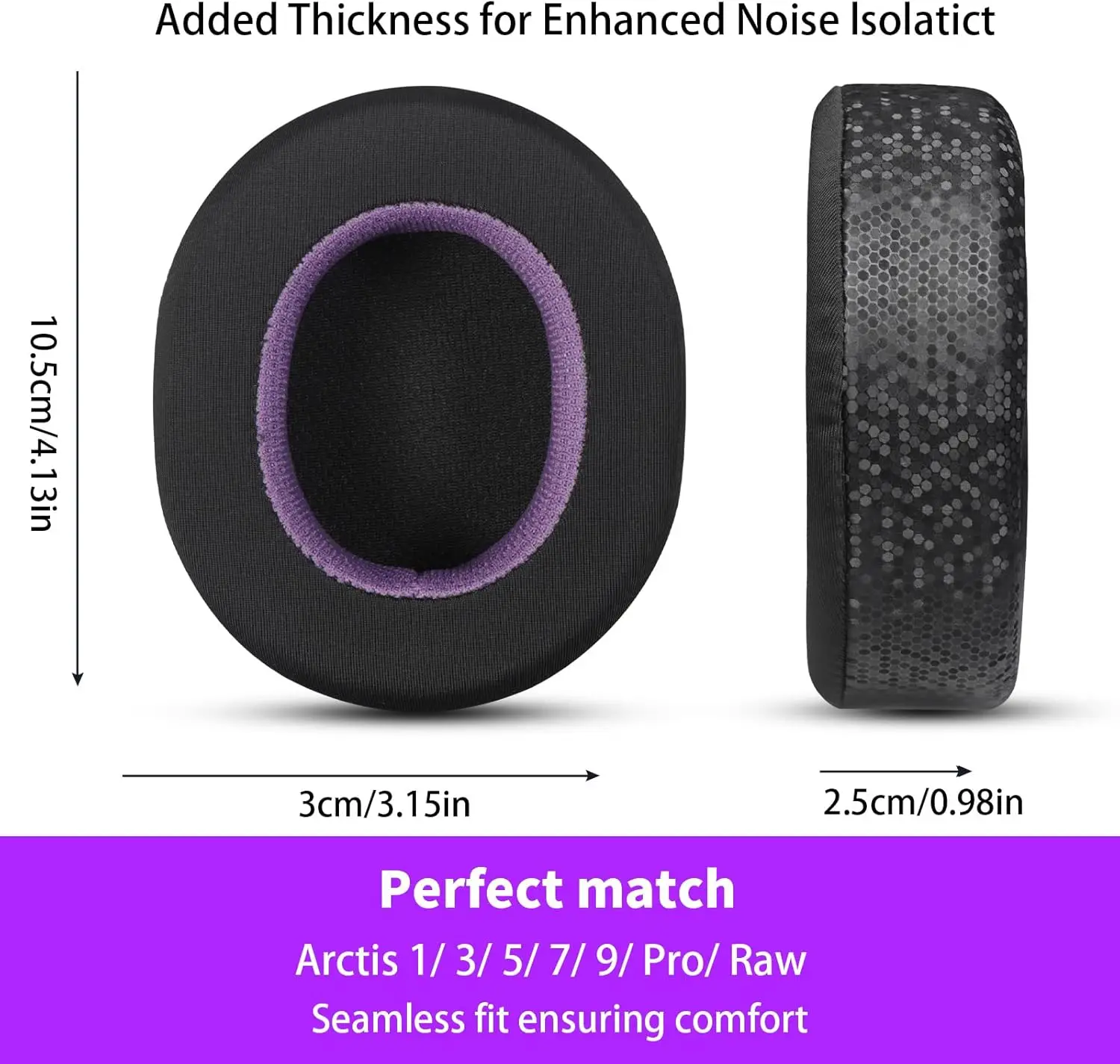 بطانة للأذن شبكية لكرة القدم من جل التبريد لـ STEELSERIES Arctis 1/3/5/7/9/Pro/Raw سماعات بديلة لغطاء الأذن وسائد الأذن