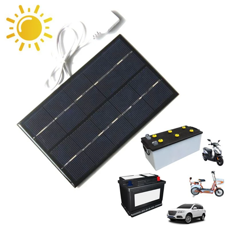 2W 5V 380MA USB Mini Solar Panel Module DIY Polysilicon Solar Cell Charger for Phone USB Fan