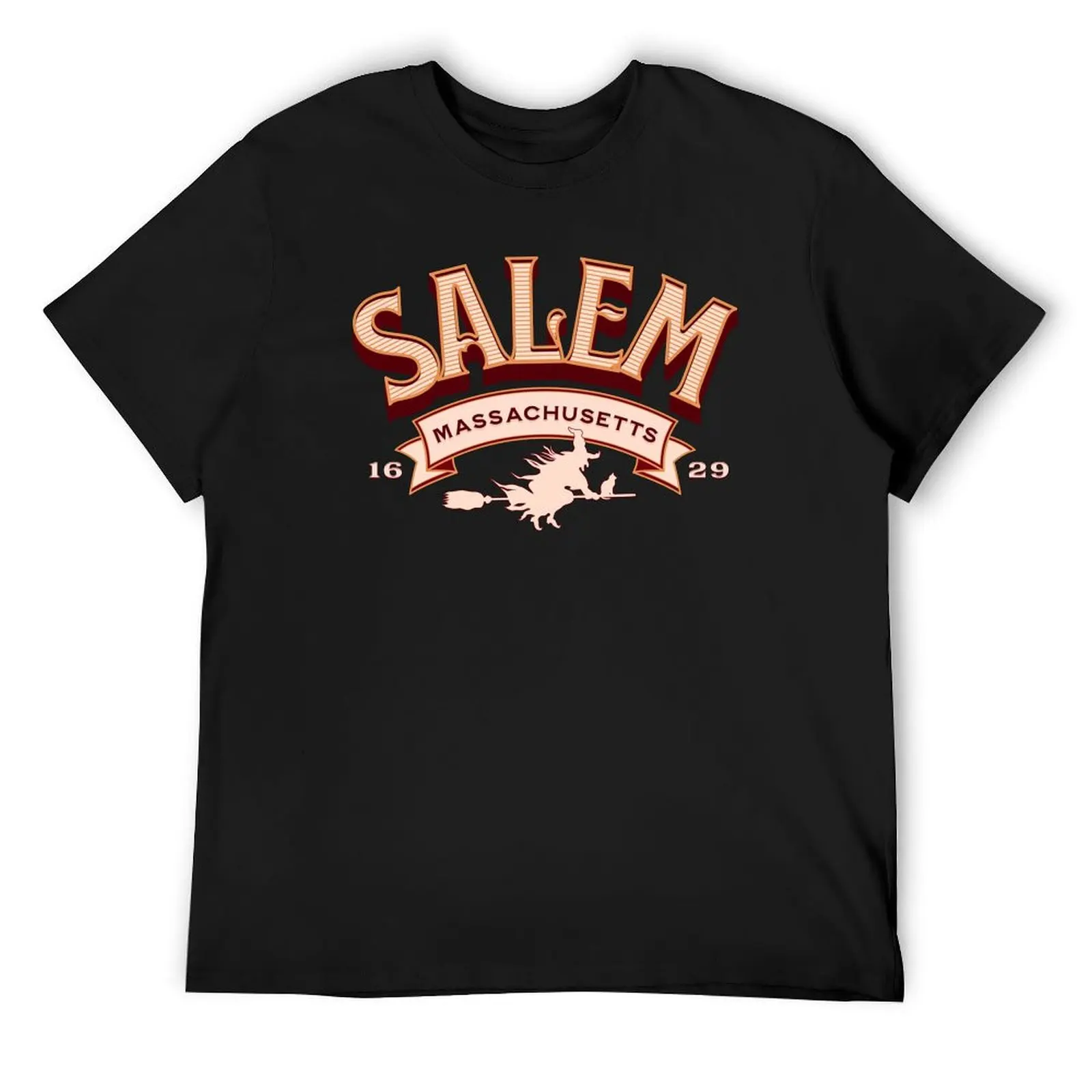 

Salem Massachusetts Vintage Witch Logo T-Shirt anime tshirt vintage anime figures Men's t-shirt