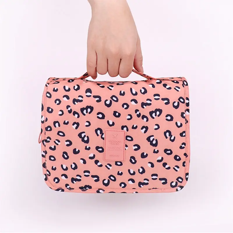 Cosmetic Bag Women Travel Pouch Waterproof Toiletries Beauty Organizer Ladies Bathroom Neceser Makeup Storage Bag With Hook