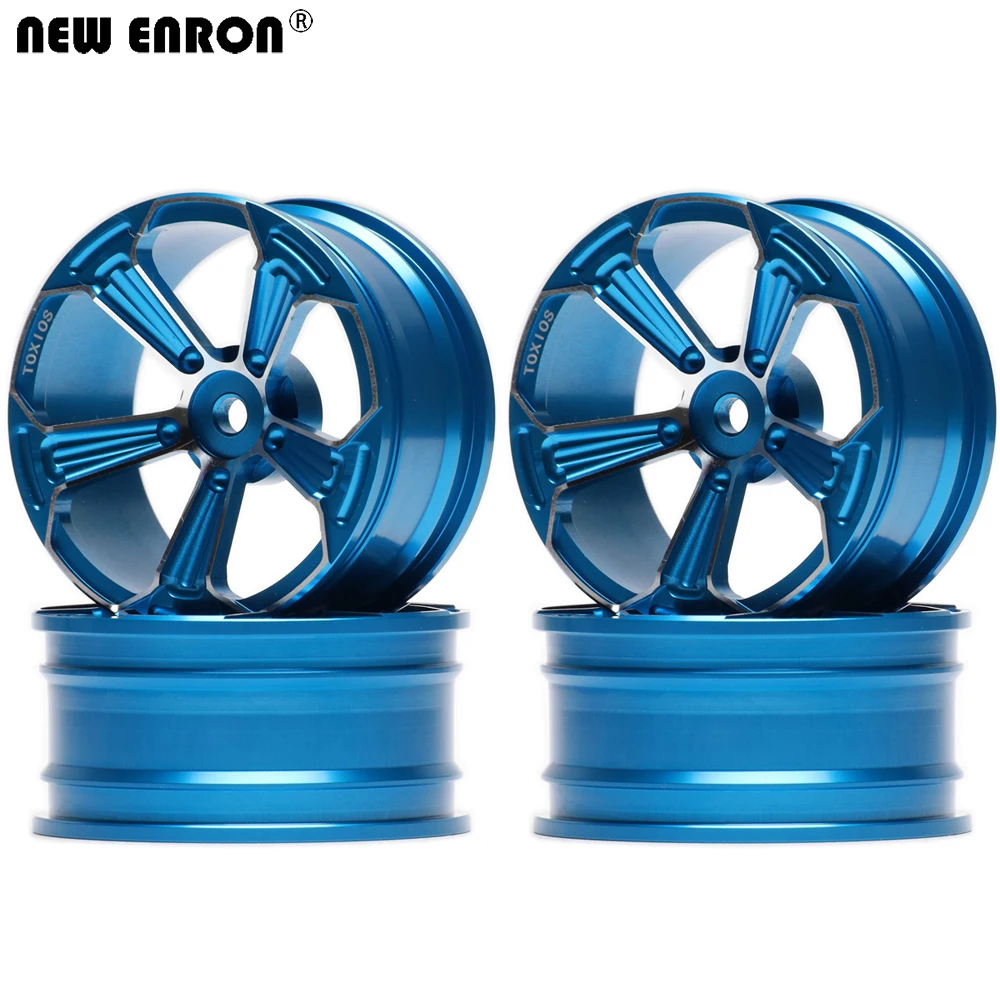 NEW ENRON Aluminum Alloy 5 Spoke Wheels Hub Rims  4PcsFor RC Car 1/10 On-Road Drift Sakura Traxxas Tamiya HPI HSP Kyosho RedCat