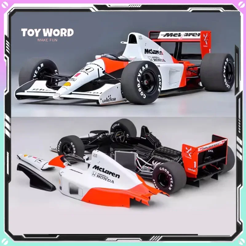 AUTOart Car Model 1/18 Honda McLaren F1 McLaren MP4/6 1991 Senna Motors Simulation Cars Model Boy Collection Birthday Gift