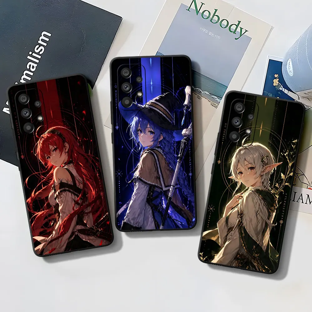 Phone Case for Samsung Galaxy A15 A55 A16 A54 A34 A12 A14 A33 A21s A17 A53 A35 A51 A57 A11 TPU Cover Eris Greyrat Mushoku Tensei