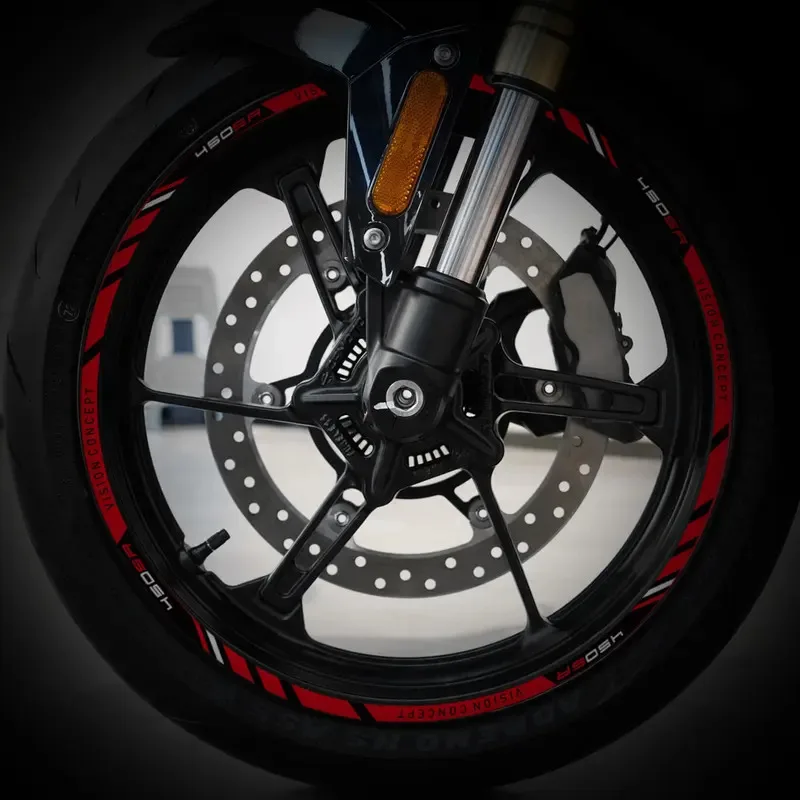 Motorcycle Reflective Rim Stripe Sticker Front And Rear Full Set For CFMOTO 450SR 450 SR
