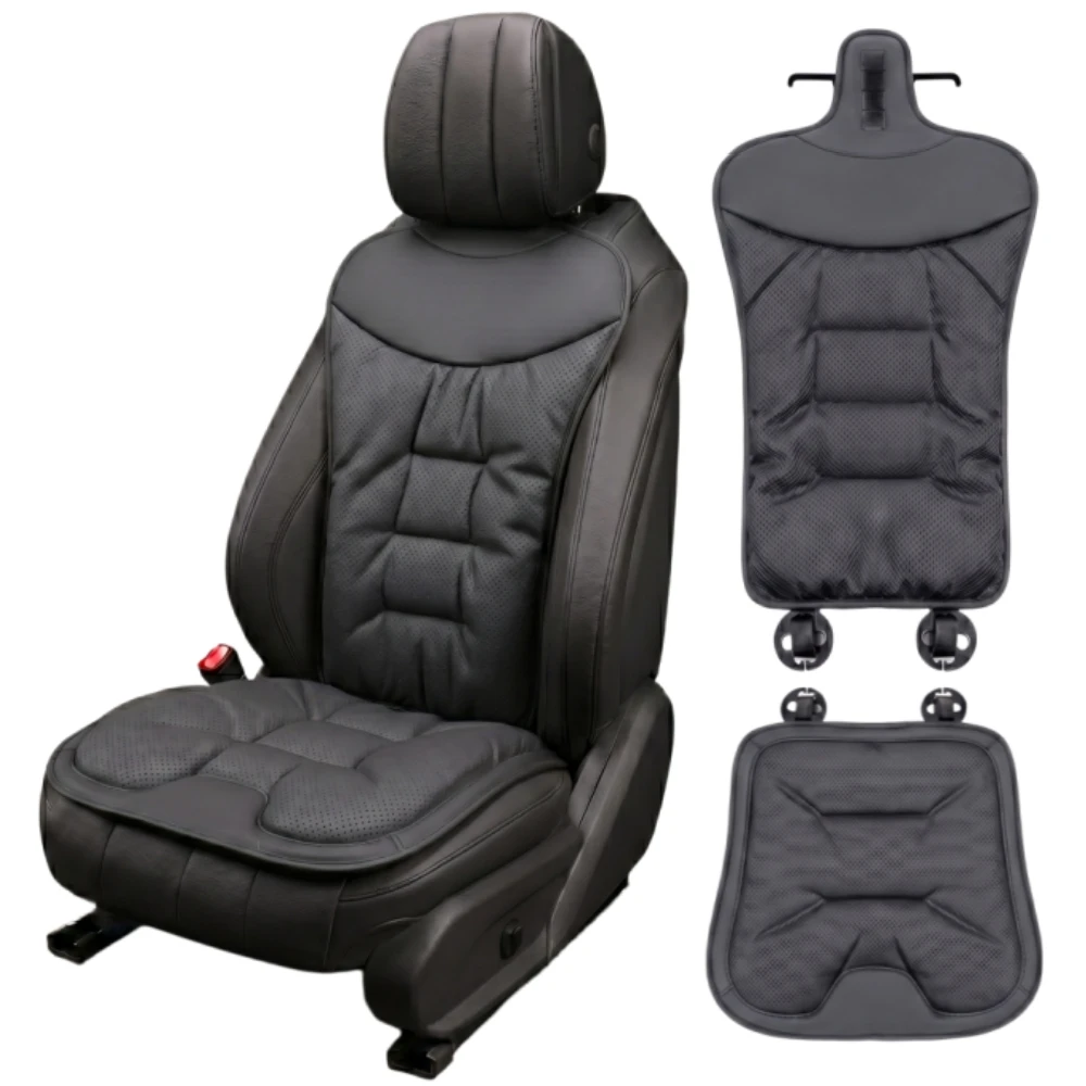 

Cool Car Seat Cushions Summer Leather Ventilation Sheet Breathable Ergonomic Seat Cushion Cooling Pad For Long Drives
