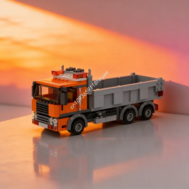 

102pcs MOC Tipper Trailer Set City Construction Model Building Blocks Architecture Christmas Gifts Toys Education Brick Kids