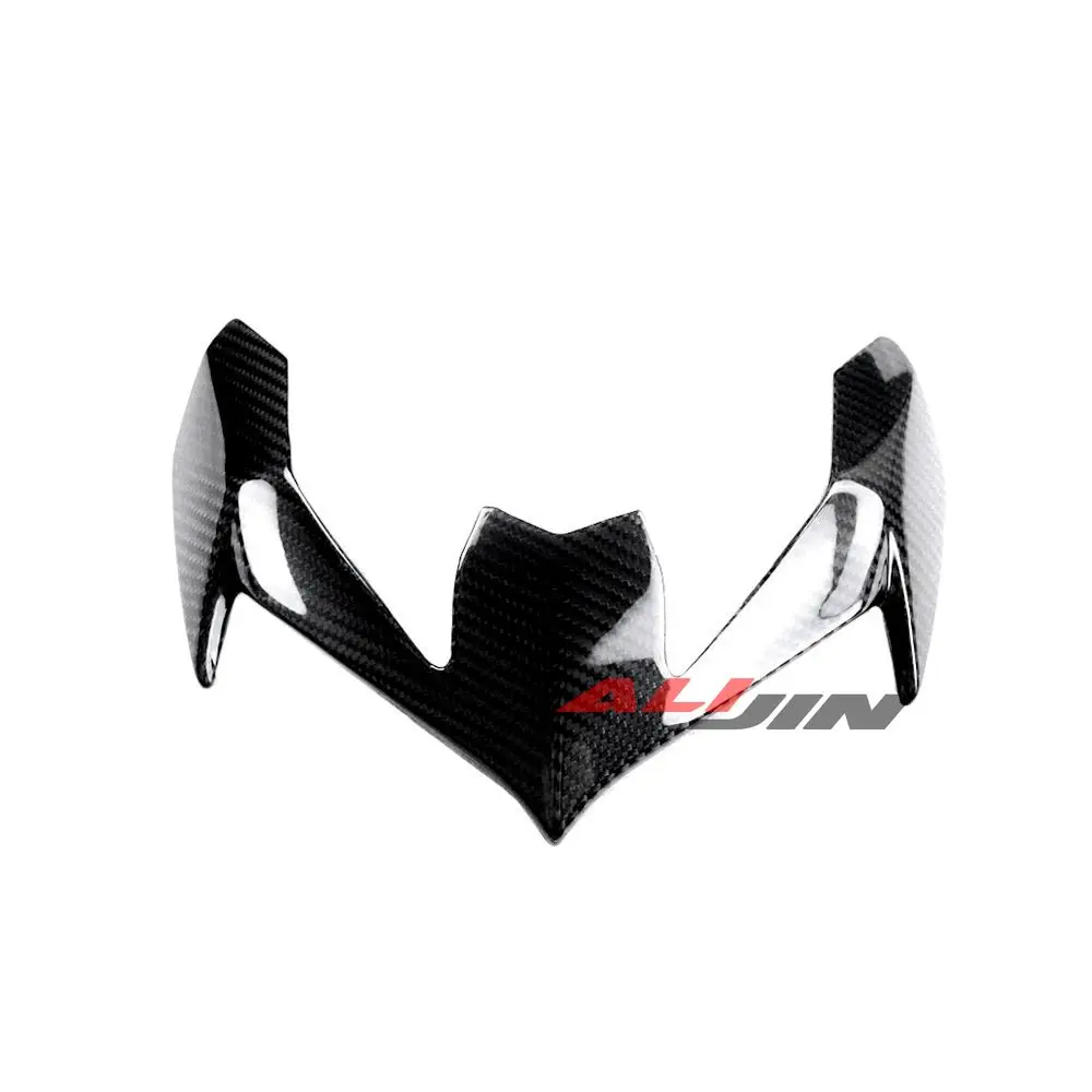 Real Dry Carbon Fiber For Kawasaki Z900 2020-2023 2021 2022 Z900SE Motorcycle Front Nose Upper Fairing Cover Headlight Panel