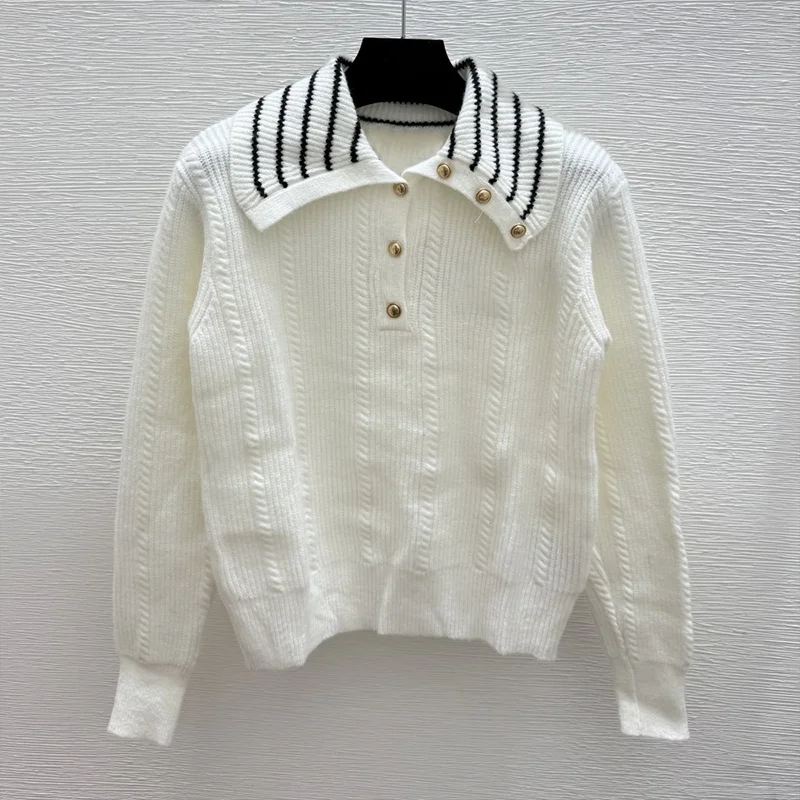 

High-quality patchwork embroidery logo women's sweater - warm and comfortable pullover autumn clothes 2591699