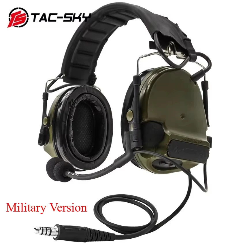 TAC-SKY COMTAC3 Tactical Headset Detachable Hearing Protection Headphone for Outdoor Airsoft Hunting Comta iii Military Headset