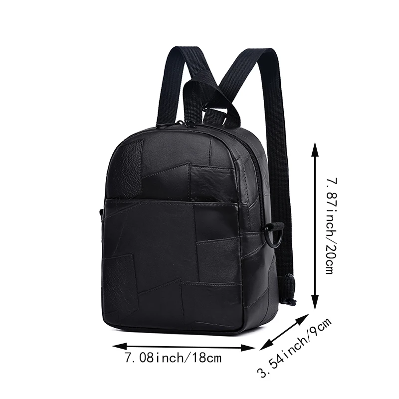 Zaini in materiale PU da uomo e da donna in stile neutro per viaggiare e fare shopping. Può essere indossato come una borsa a tracolla singola.