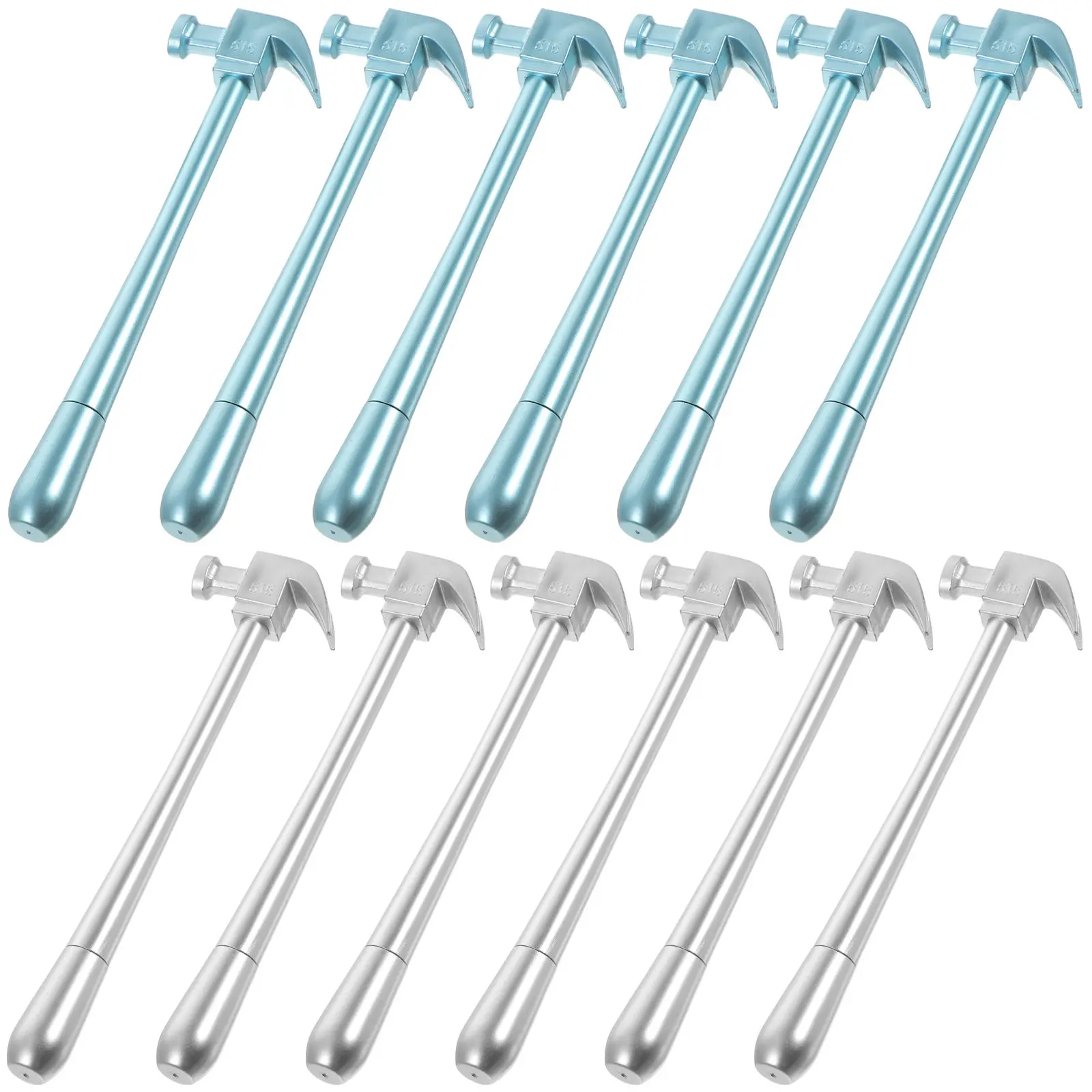 12Pcs Hammer Design Gel Ink Pens Medium Point Smooth Writing Comfortable Grip for Students School Home Office Bulk Writing