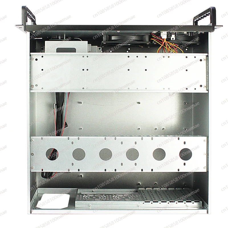 4U industrial control chassis high-end aluminum panel with LED temperature control screen atx main board rack server host