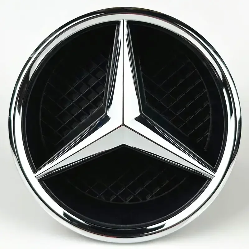 Black border and silver border decoration Car Front Grilled Star Emblem for Mercedes Benz W205 213 W204 W253 C E ML GL GLA CLA