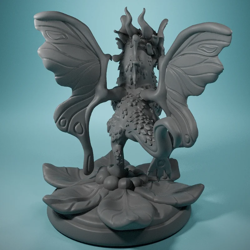 3D DnD Faerie Dragon Miniatures For Tabletop RPGs Unpainted 3D Role Playing Model Toys Faerie Dragon For Wargames Snd RPGs