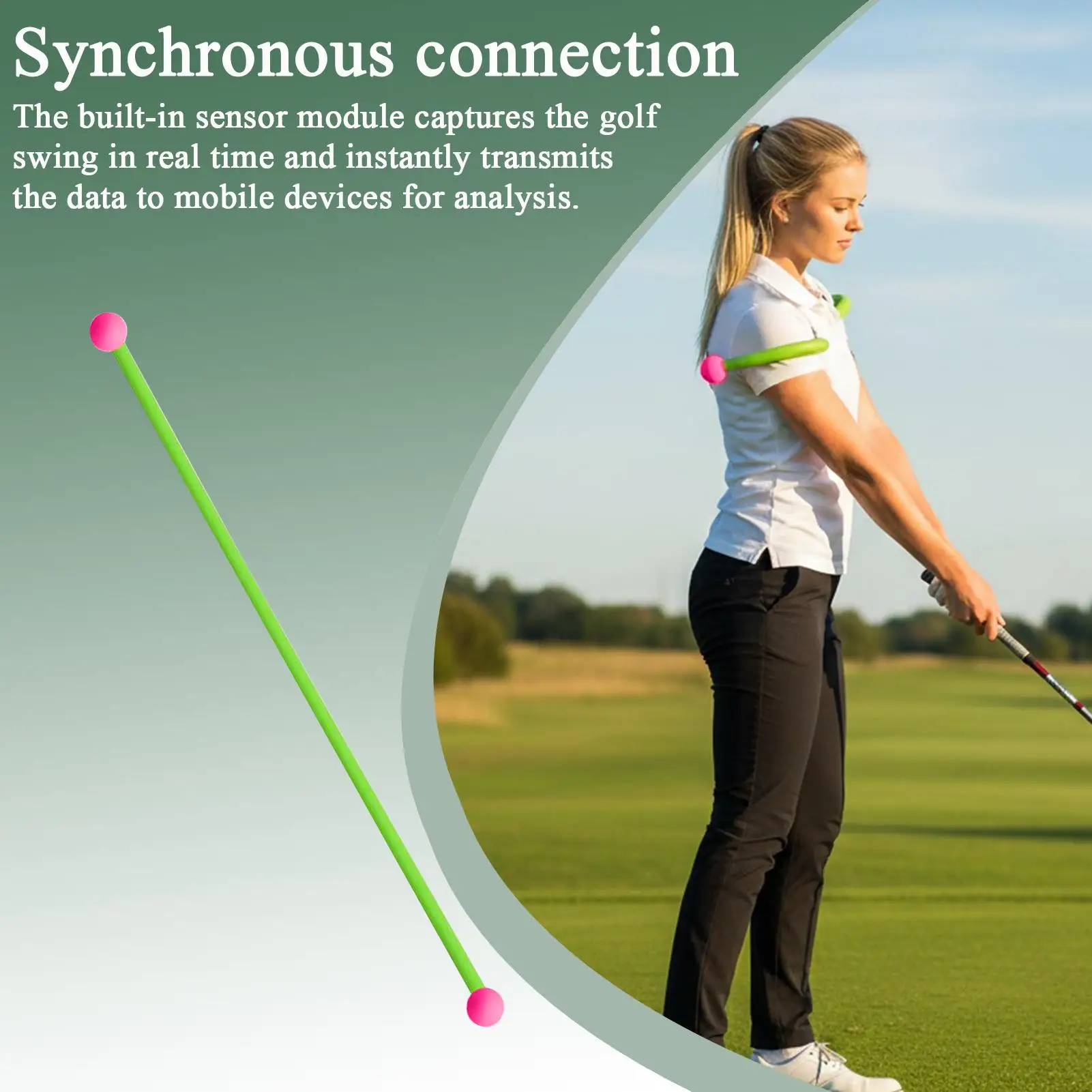 Golf Swing Aid With Feedback Multifunctional Golf Swing Trainer Putting Club For Golfer Athletes Adults Teens Indoor Outdoor