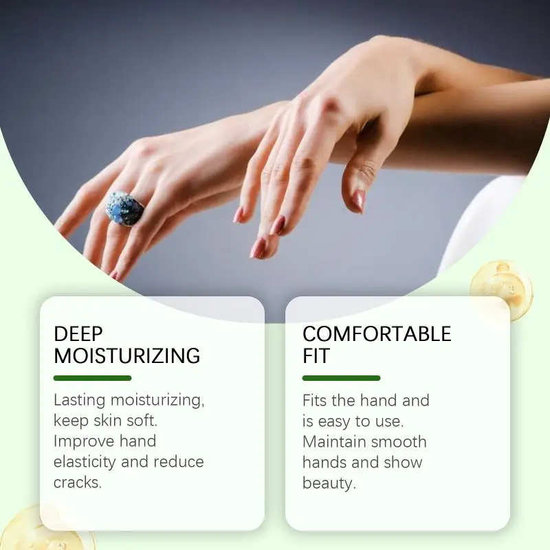 【HBA】Hand Crack Repair Patches  Glycerin  Moisturizing Pads, Reduce Cracks & Boost Elasticity for Dry Hands