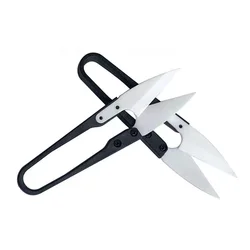 Relife RL-102 Insulated Ceramic Scissors U Shaped Shears Tool Special Battery Repair Anti-static Cable Tailor Scissors
