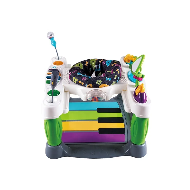 2019 NEW STYLE Hot Sell Baby Jumper Jump with Music Chair Polyester Baby Products Baby Walker Presents Green Support All-season