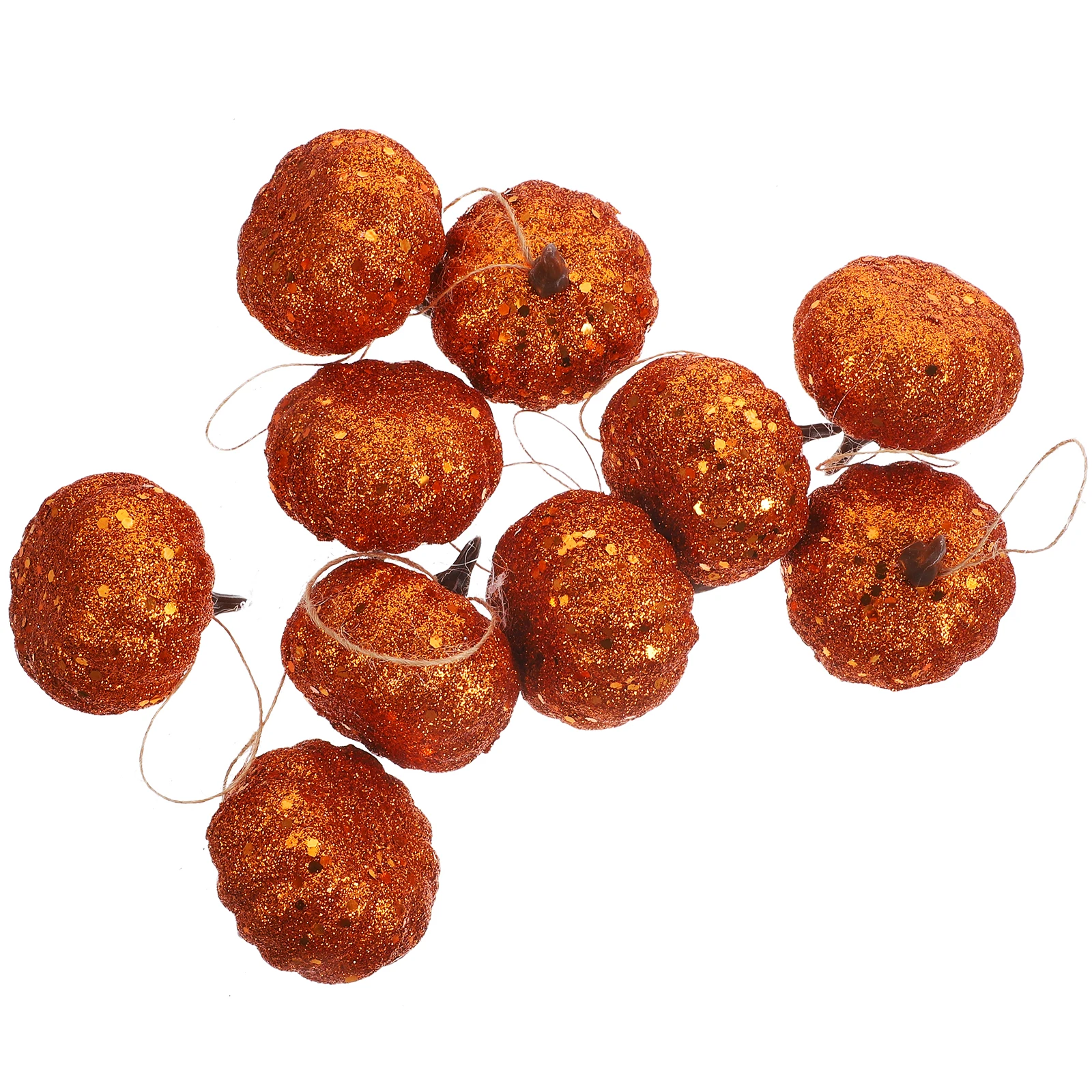 

10 Pcs Pumpkin Decoration Props Indoor Halloween Fall Pumpkins Artificial Autumn Decorations Flash