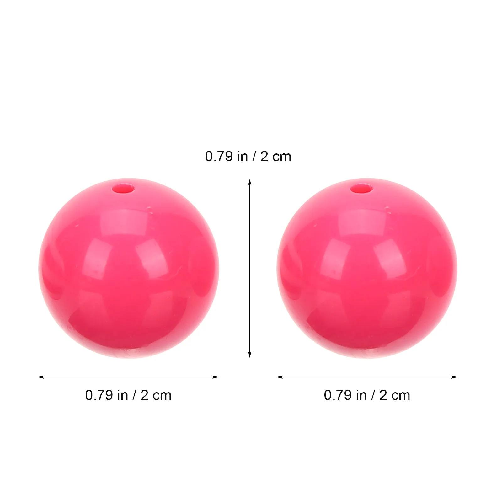 

50 Pcs Beads for Crafts Making Jewelry DIY Loose Accessories Necklace Charms Bright Colors Plastic Resin Beads