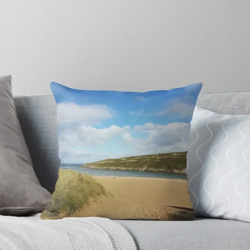 

Crantock Beach, Cornwall Throw Pillow Pillowcases Bed Cushions Sofa Cushion Cover ornamental pillows pillow