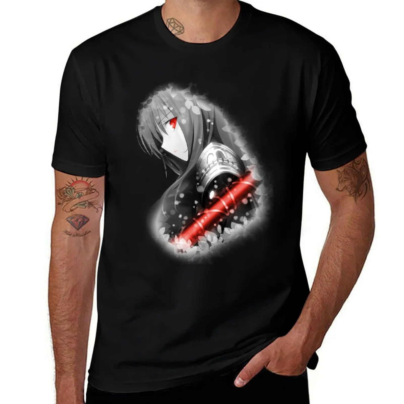 

Scathach Floral Design T-Shirt man t shirt cotton high quality man t shirt cotton T-Shirt