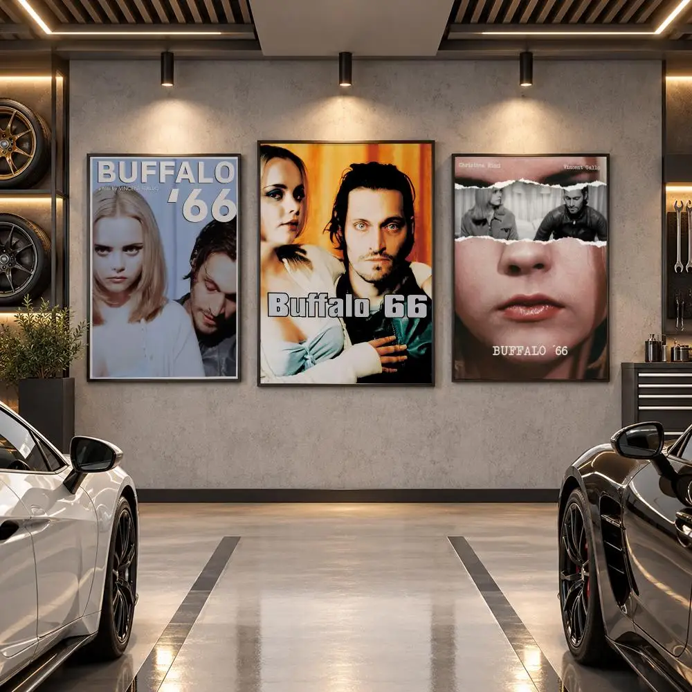 B-Buffalo 66 Movie Poster Wall Art Sticker For Living Room Bedroom Bar Home Decor Mural Painting Decoration