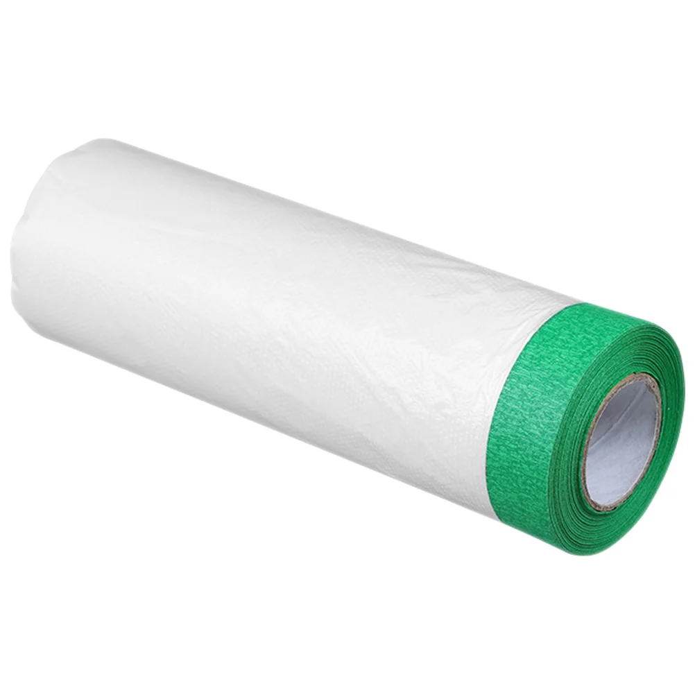 

1 Roll Wall Protection Film 10M Plastic Masking Film For Car Paint Furniture Dust Resistant Painting Supplies For Home